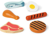 Melissa & Doug - Wooden Food Groups Play Set - Protein