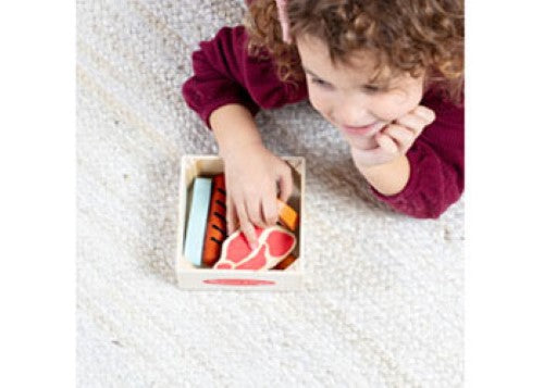 Melissa & Doug - Wooden Food Groups Play Set - Protein