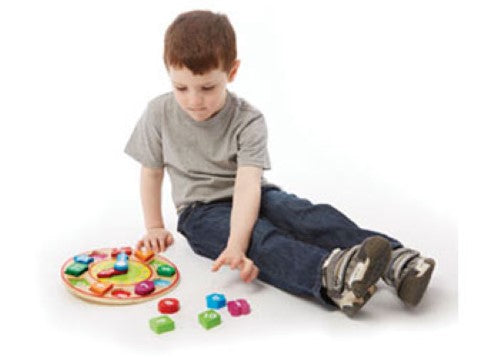 Melissa & Doug - Wooden Shape Sorting Clock (NEW)