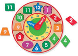 Melissa & Doug - Wooden Shape Sorting Clock (NEW)