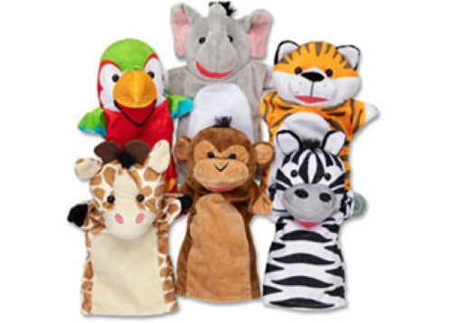 Melissa & Doug - Safari Puppet Set (6 Pc)