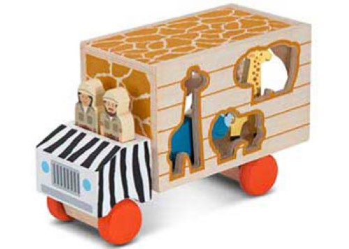 Melissa & Doug - Animal Rescue Shape Sorting truck