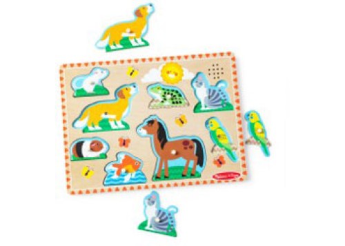 Melissa & Doug - Pets Sound Puzzle - 8pc