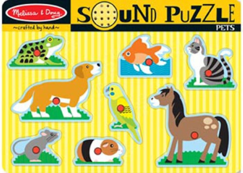 Melissa & Doug - Pets Sound Puzzle - 8pc