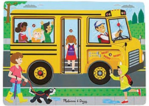 Melissa & Doug - The Wheels on the Bus Song Puzzle - 6pc