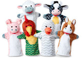 Melissa & Doug - Barn Buddies Hand Puppets (6 Pc)