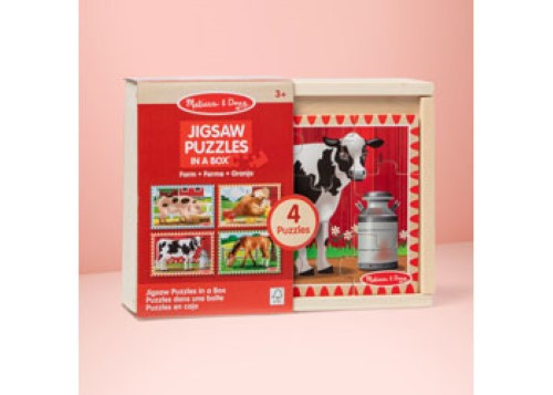 Melissa & Doug - Farm Puzzles In A Box