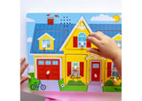 Melissa & Doug - Around the House Sound Puzzle - 8pc