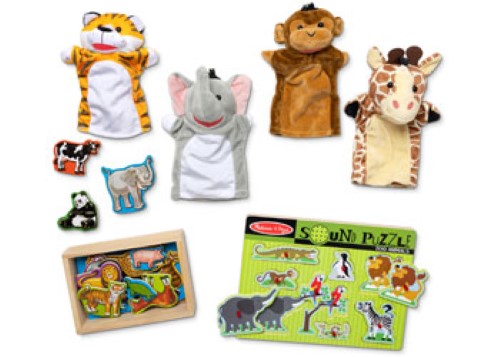 Melissa & Doug - Zoo Animals Sound Puzzle - 8pc