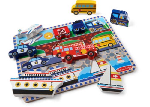Melissa & Doug - Vehicles Chunky Puzzle