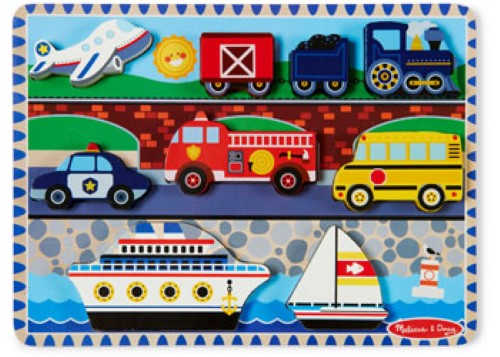 Melissa & Doug - Vehicles Chunky Puzzle