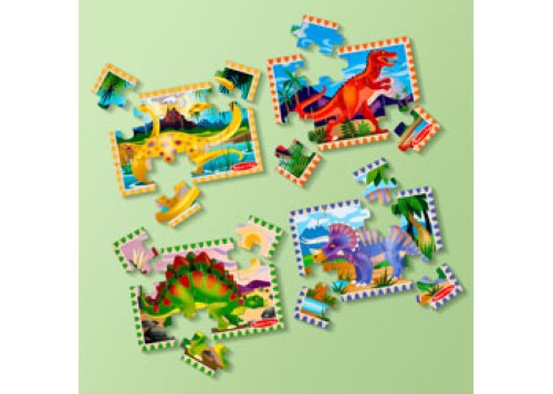 Melissa & Doug - Dinosaurs Puzzles in a Box (NEW)