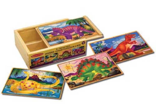 Melissa & Doug - Dinosaurs Puzzles in a Box (NEW)