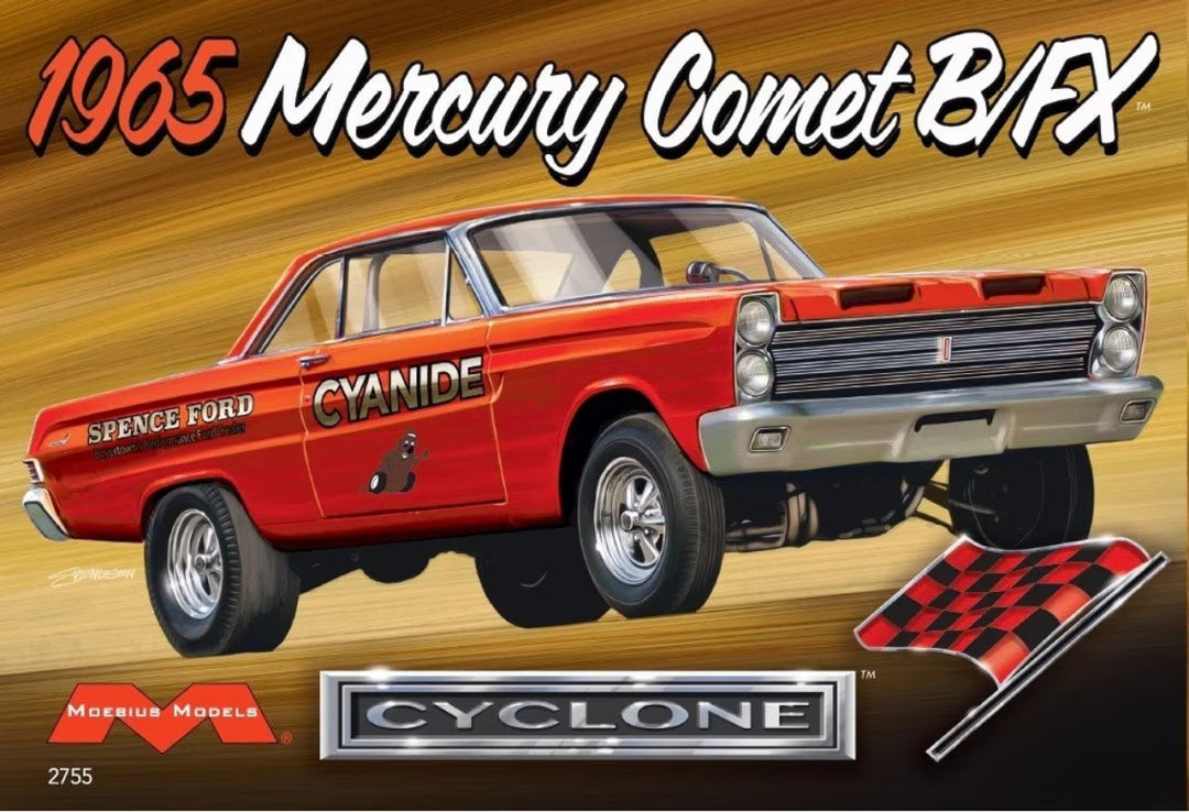 Plastic Kitset - Moebius Models 1/25 1965 Mercury Comet Cyclone B/FX