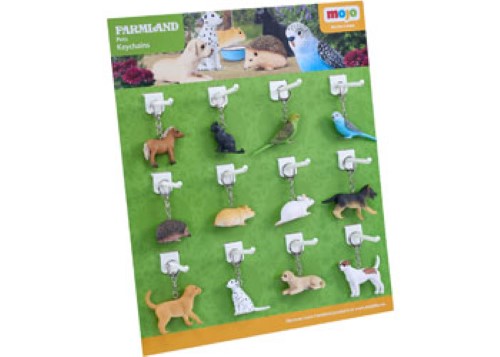 Mojo - Pet Keychains 36pcs asst