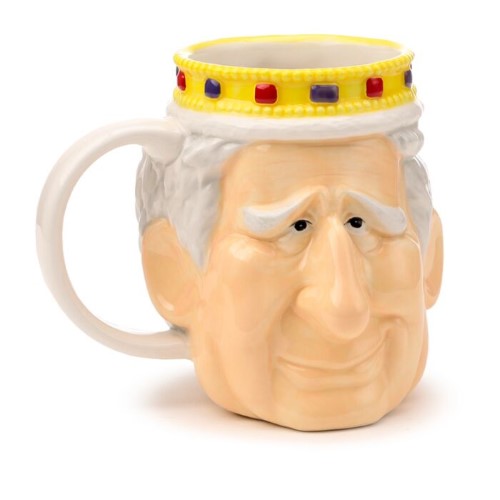 Ceramic Head Shaped Mug - King Charles III