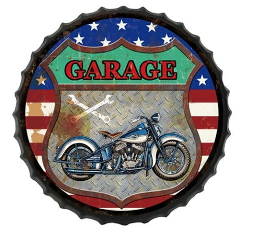 Metal Wall Art Garage (35cm)