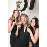 Headband with Ruffles & Pearls - 40th