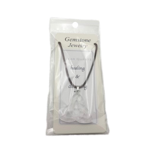 Pendant - Clear Quartz Triquetra