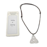 Pendant - Clear Quartz Triquetra