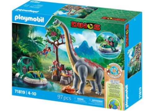 Playmobil - Brachiosaurus with Hovercraft