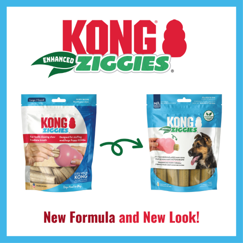 Dog Treat - KONG Ziggies Enhanced Puppy Large (225g)