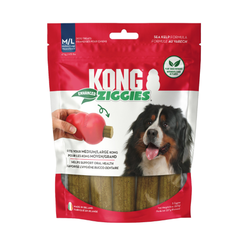 Dog Treat - KONG Ziggies Enhanced Med/Large (227g)