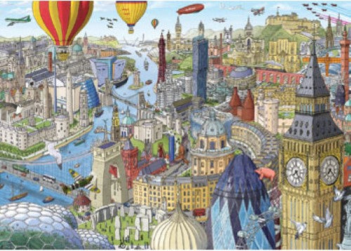 Ravensburger Around the British Isles Puzzle 1000 Pieces