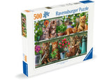 Ravensburger Cats on the Shelf Puzzle 500 Pieces