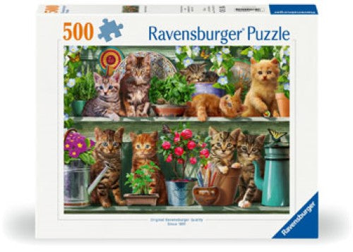 Ravensburger Cats on the Shelf Puzzle 500 Pieces