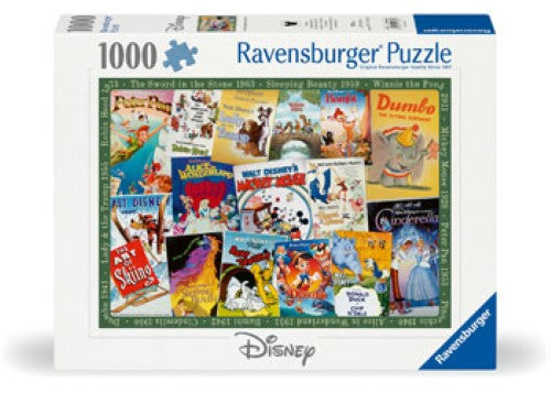 Ravensburger Disney Vintage Movie Posters Puzzle 1000 Pieces