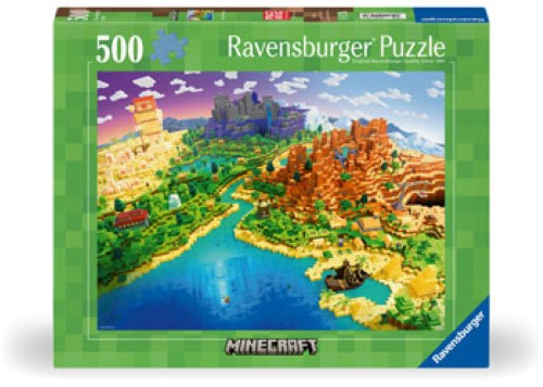 Ravensburger World of Minecraft 500 Puzzle 500 Pieces