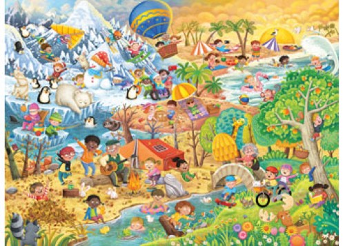 Ravensburger Four Seasons of Fun Puzzle 100 Pieces