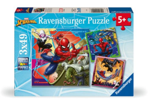 Ravensburger Spiderman It's Web-Slinging Time! 3x49 Pieces