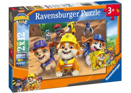 Ravensburger Rubble & Crew Team in Action! Puzzle 2x12 Piece