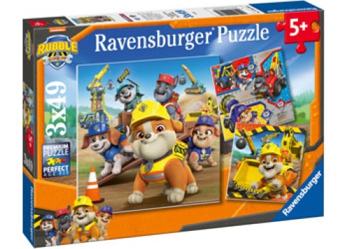 Ravensburger Rubble & Crew Work Vehicles Puzzle 3x49 Pieces
