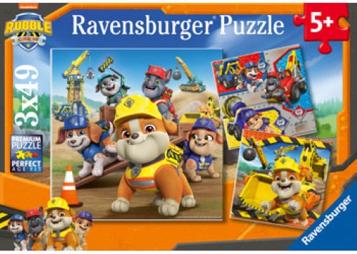 Ravensburger Rubble & Crew Work Vehicles Puzzle 3x49 Pieces