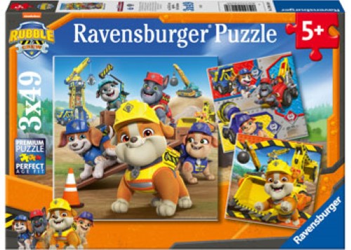 Ravensburger Rubble & Crew Work Vehicles Puzzle 3x49 Pieces