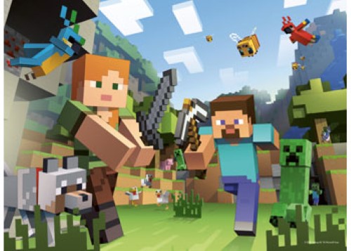 Ravensburger Minecraft Bumper Pack Puzzle 4x100 Pieces