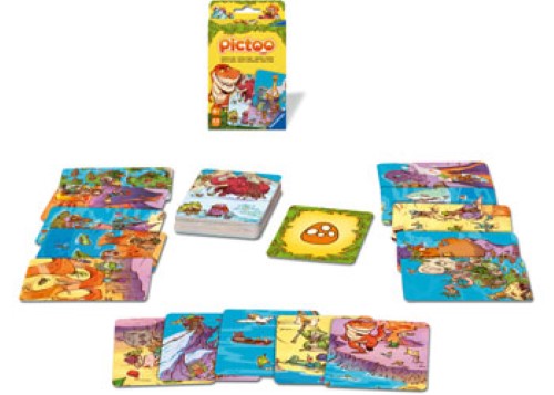 Ravensburger Pictoo Card Game Dino Game