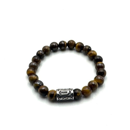 Rune Bracelet - Tiger Eye Uruz (8mm)