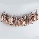 Metallic Mix Up Rose Gold Tassel Garland 2m