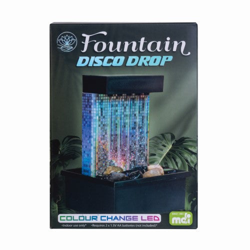 LED Disco Back Drop Water Feature Fountain (Set of 2)