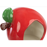 Apple Ceramic House for Small Animals (13 x 10 x 10cm)