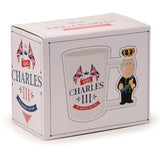 Ceramic Shaped Handle Mug - King Charles III