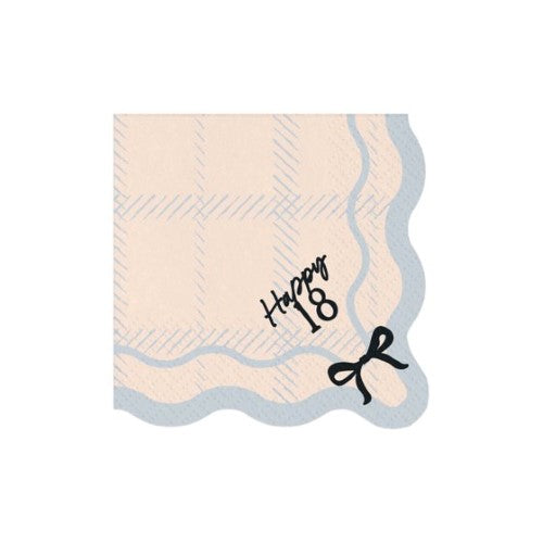 Elegant Milestone 18th Napkins - Pack of 12