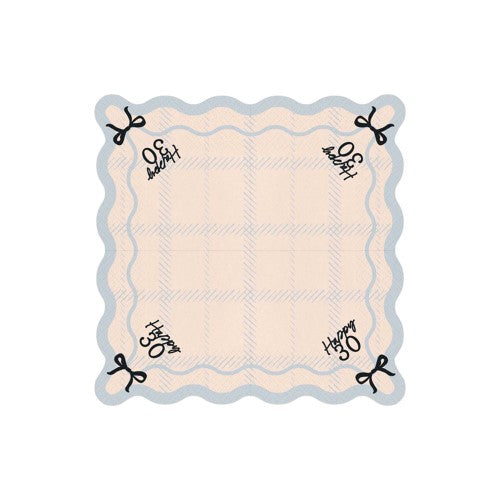 Elegant Milestone 30th Napkins - Pack of 12