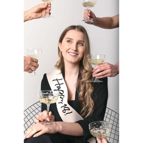 Elegant Milestone Sash 18th