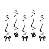 Elegant Milestone Swirls 18th - Pack of 5