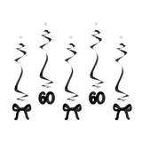 Elegant Milestone Swirls 60th - Pack of 5